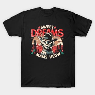 Sweet Dreams Cat Freddy Halloween Vintage T-Shirt